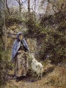 Camille Pissarro Woman sheep Sweden oil painting artist